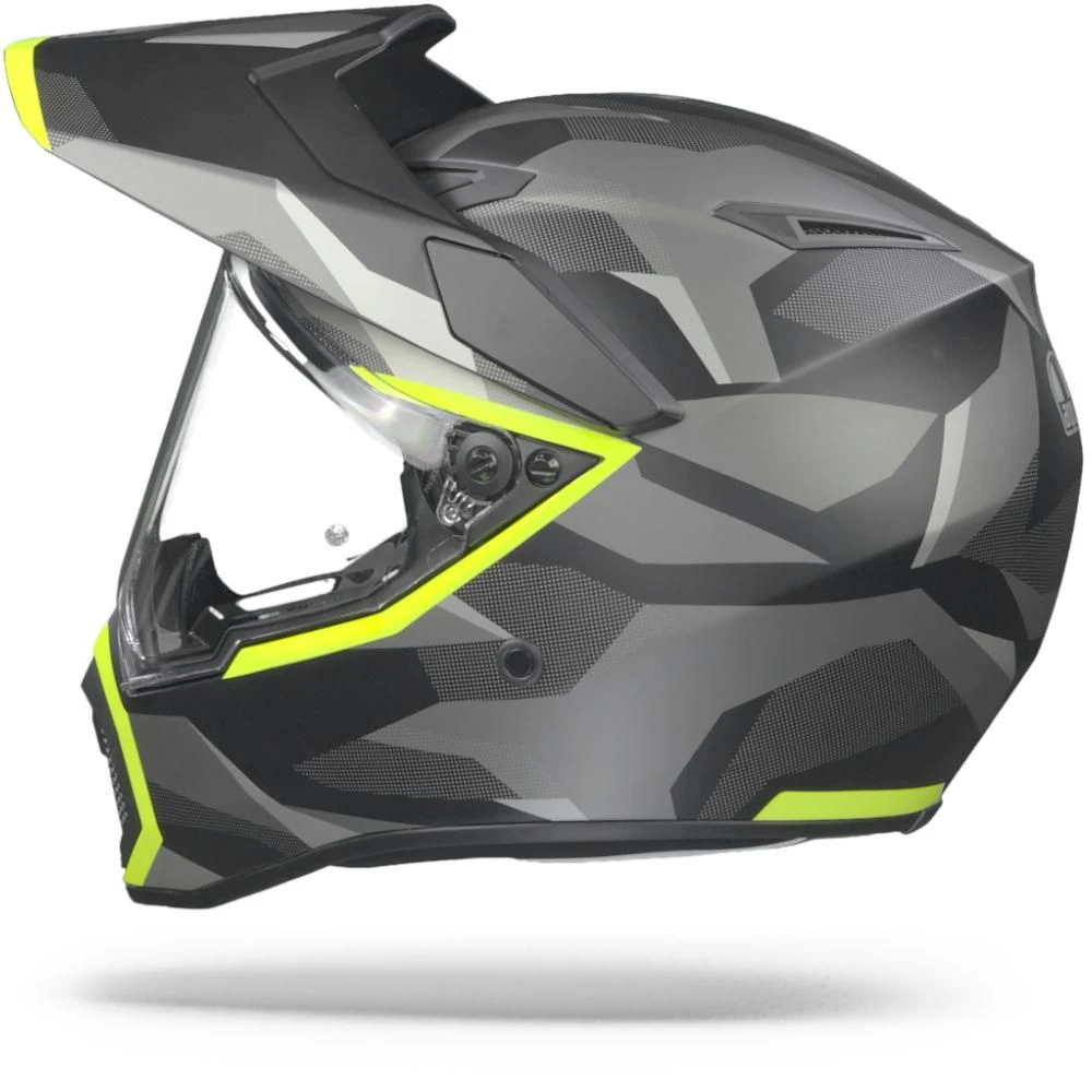 AGV AX9 Siberia Mat Zwart Geel Fluo Adventure Helm 3 AGV AX9 Siberia Mat Zwart Geel Fluo Adventure Helm - Afbeelding 3