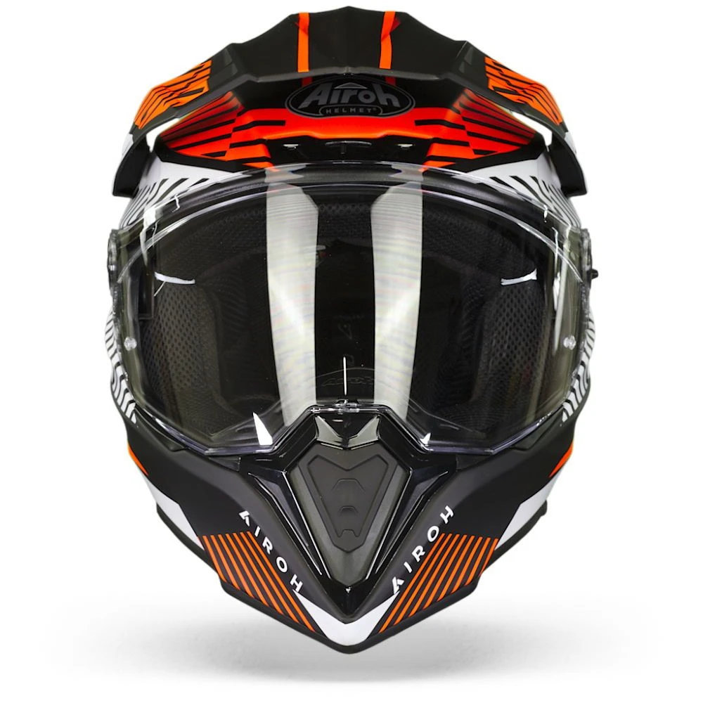 Airoh Commander Boost Mat Oranje Adventure Helm 2 Airoh Commander Boost Mat Oranje Adventure Helm - Afbeelding 2