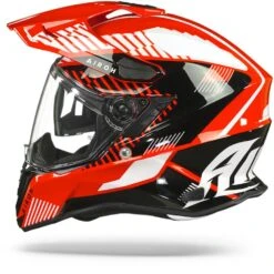 Airoh Commander Boost Rood Glanzend Adventure Helm -Motoronderdelen Winkel Airoh commander boost red gloss.11