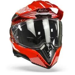 Airoh Commander Boost Rood Glanzend Adventure Helm -Motoronderdelen Winkel Airoh commander boost red gloss.35