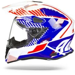 Airoh Commander Boost Wit Blauw Glanzend Adventure Helm 11 Airoh Commander Boost Wit Blauw Glanzend Adventure Helm -Motoronderdelen Winkel Airoh commander boost white blue gloss.11