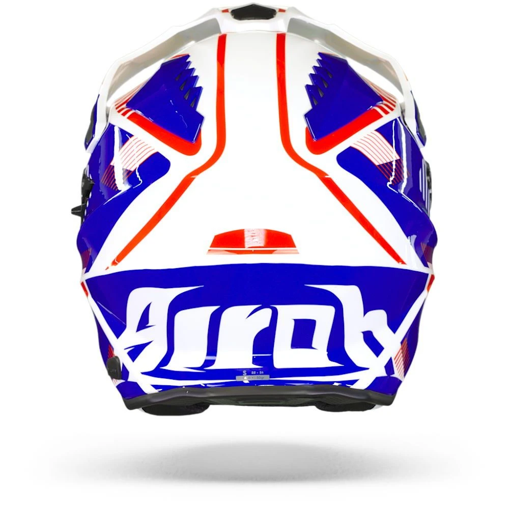 Airoh Commander Boost Wit Blauw Glanzend Adventure Helm 3 Airoh Commander Boost Wit Blauw Glanzend Adventure Helm - Afbeelding 3