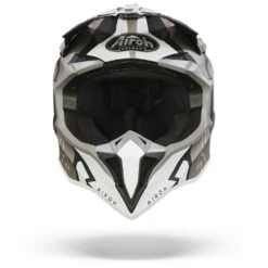 Airoh Wraap Raze Zwart Wit Crosshelm 9 Airoh Wraap Raze Zwart Wit Crosshelm -Motoronderdelen Winkel Airoh wraap raze black white.01