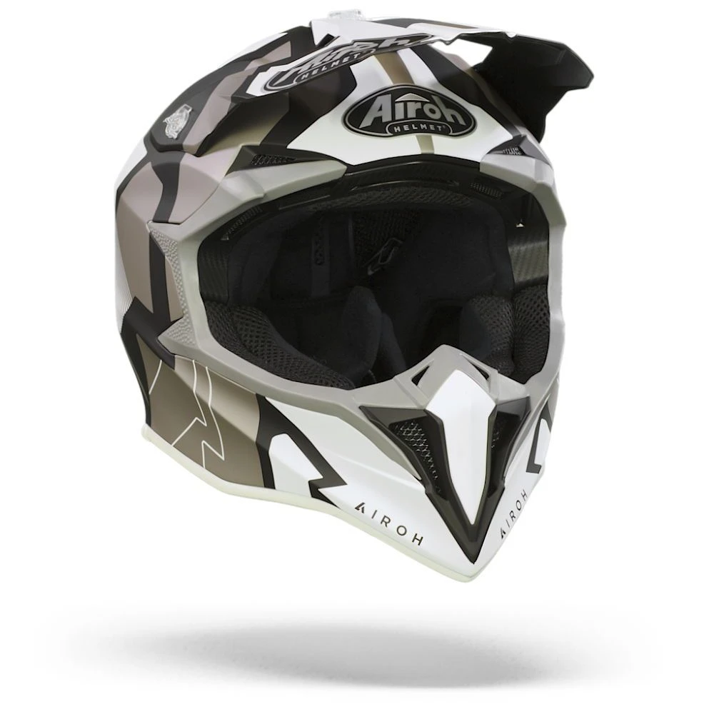 Airoh Wraap Raze Zwart Wit Crosshelm 6 Airoh Wraap Raze Zwart Wit Crosshelm - Afbeelding 6