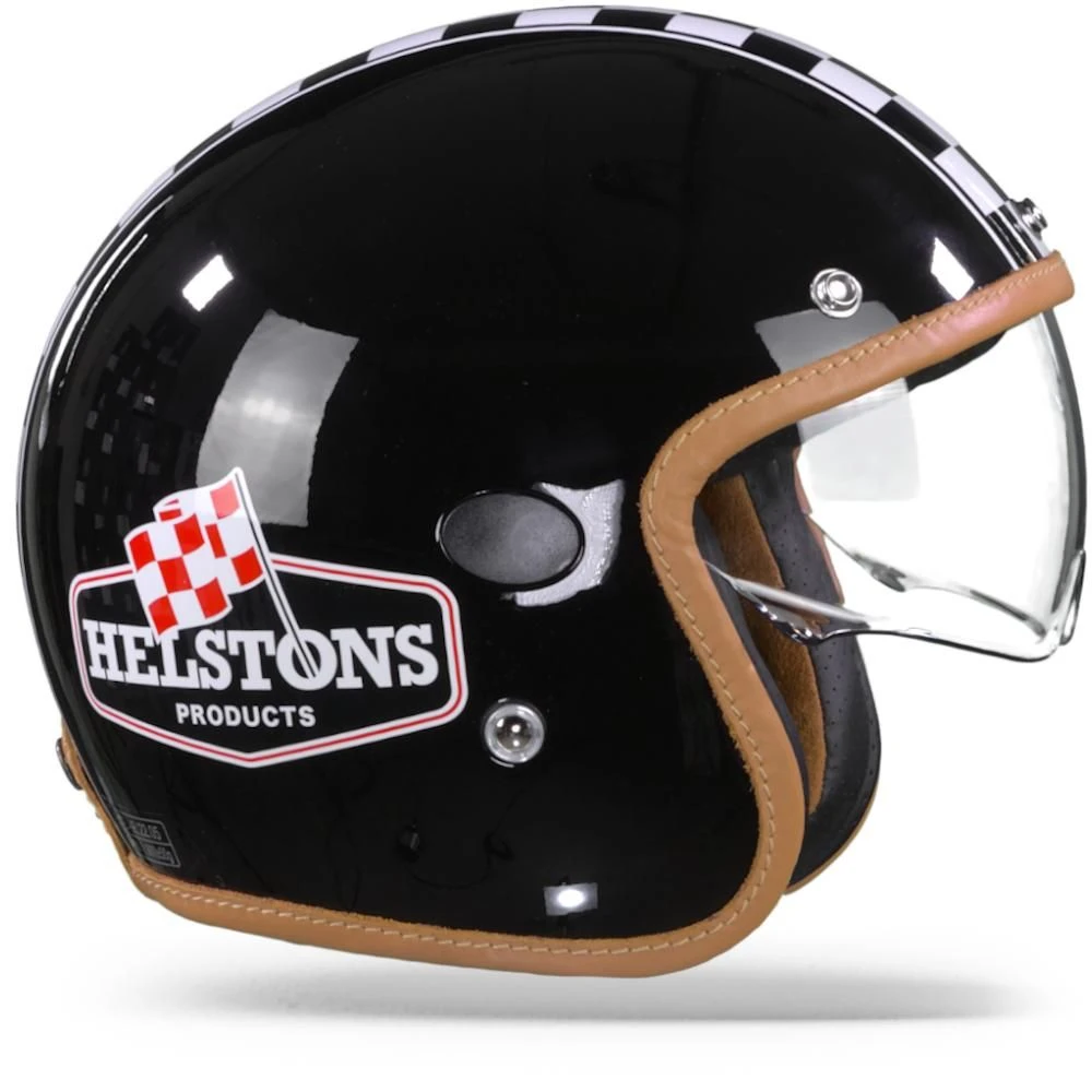 Helstons Flag Carbon Fiber Black Jethelm 4 Helstons Flag Carbon Fiber Black Jethelm - Afbeelding 4