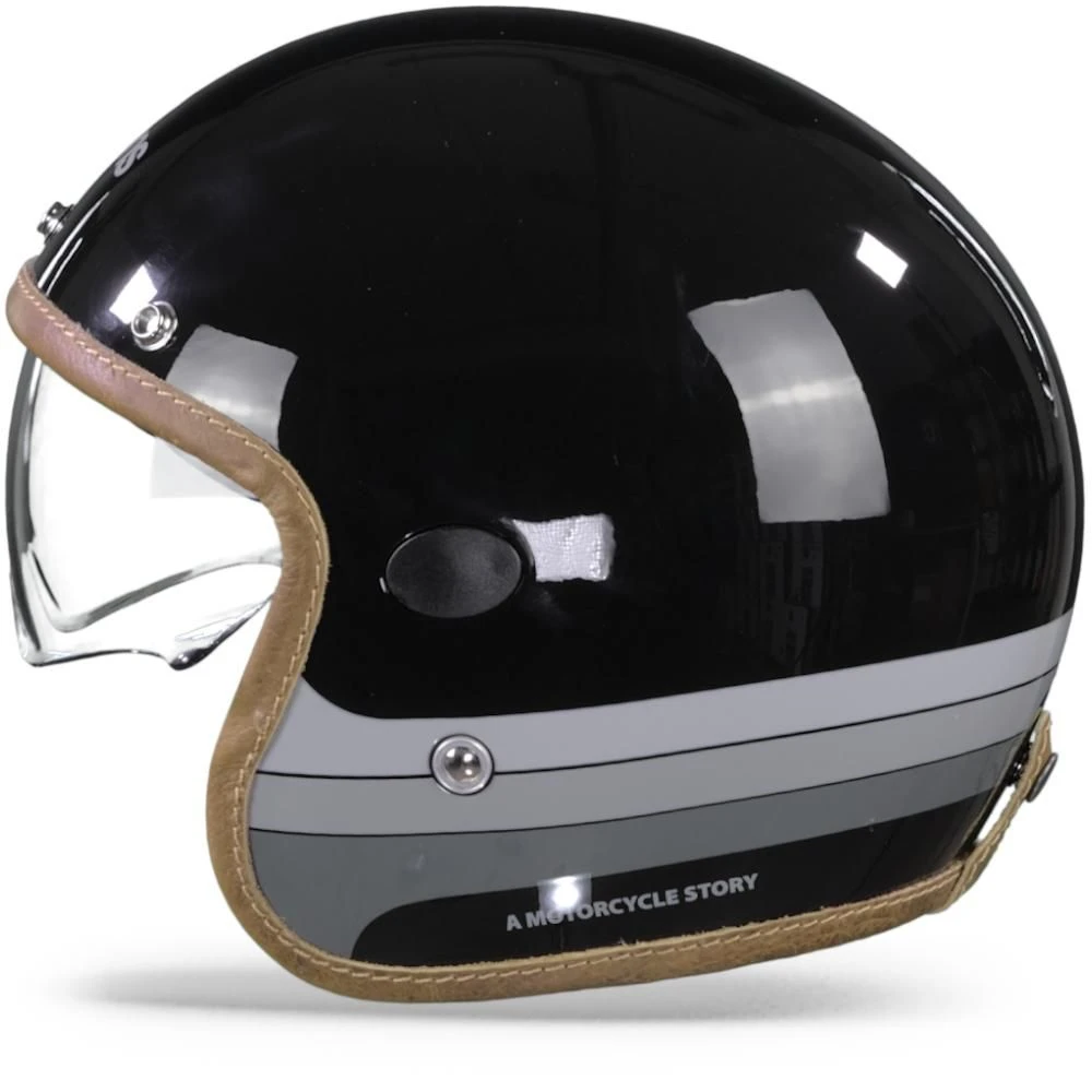 Helstons Mora Carbon Fiber Black Jethelm 3 Helstons Mora Carbon Fiber Black Jethelm - Afbeelding 3