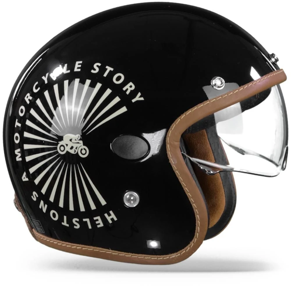 Helstons Sun Carbon Fiber Black Jethelm 4 Helstons Sun Carbon Fiber Black Jethelm - Afbeelding 4