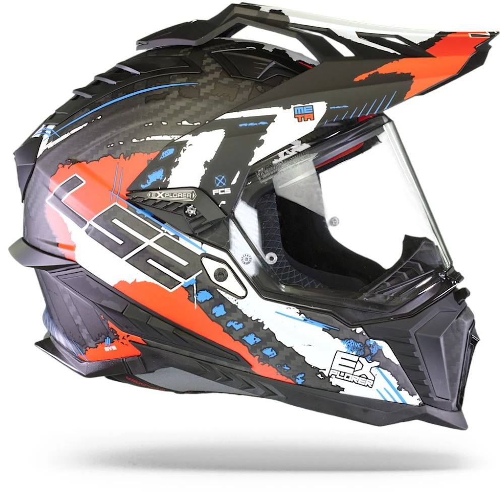 LS2 MX701 C Explorer Extend Mat Rood Adventure Helm 4 LS2 MX701 C Explorer Extend Mat Rood Adventure Helm - Afbeelding 4