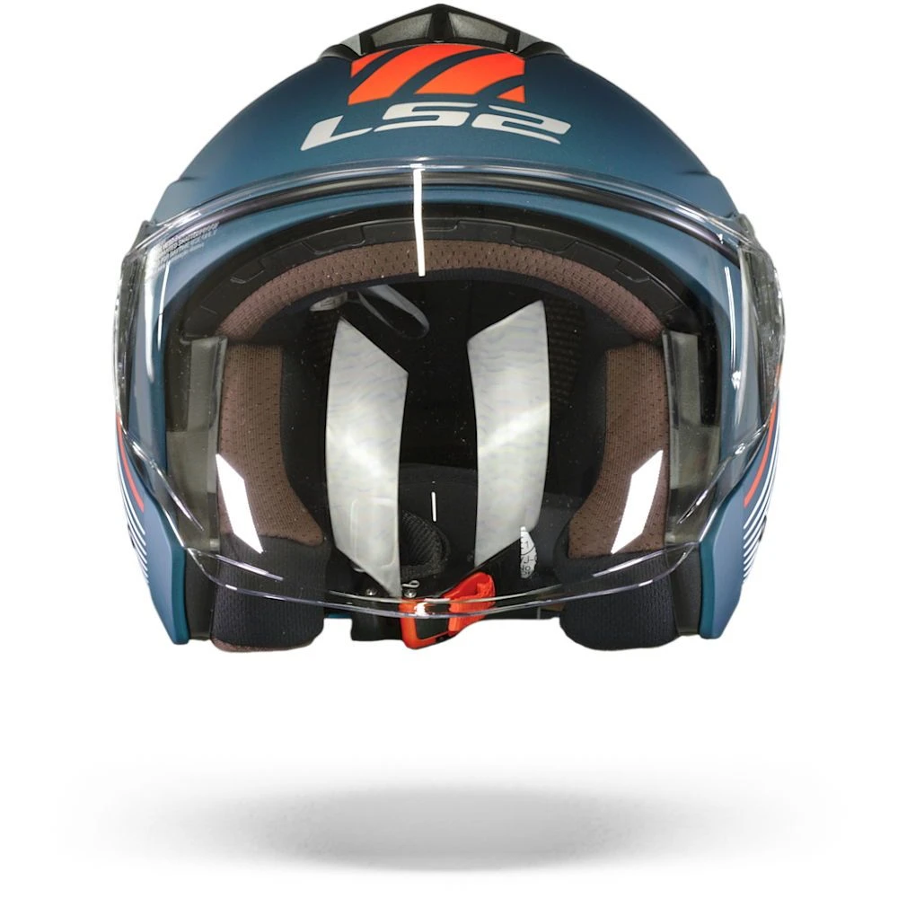 LS2 OF573 Twister II Luna Mat Blauw Wit Jethelm 2 LS2 OF573 Twister II Luna Mat Blauw Wit Jethelm - Afbeelding 2