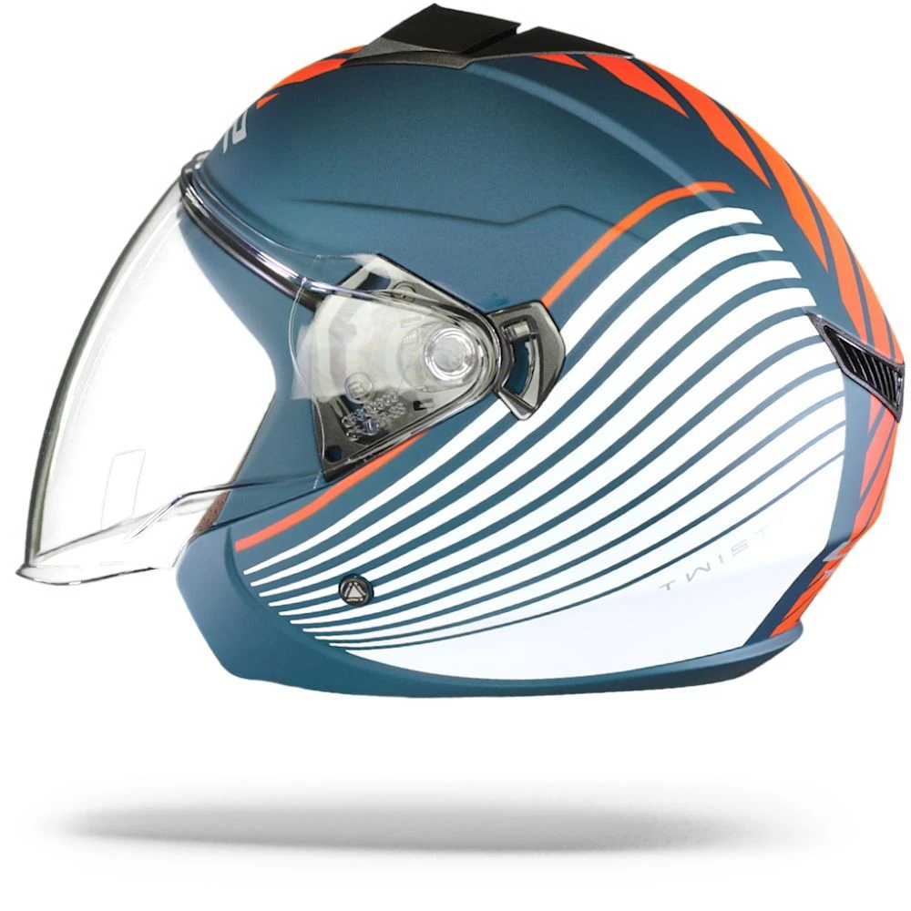 LS2 OF573 Twister II Luna Mat Blauw Wit Jethelm 5 LS2 OF573 Twister II Luna Mat Blauw Wit Jethelm - Afbeelding 5