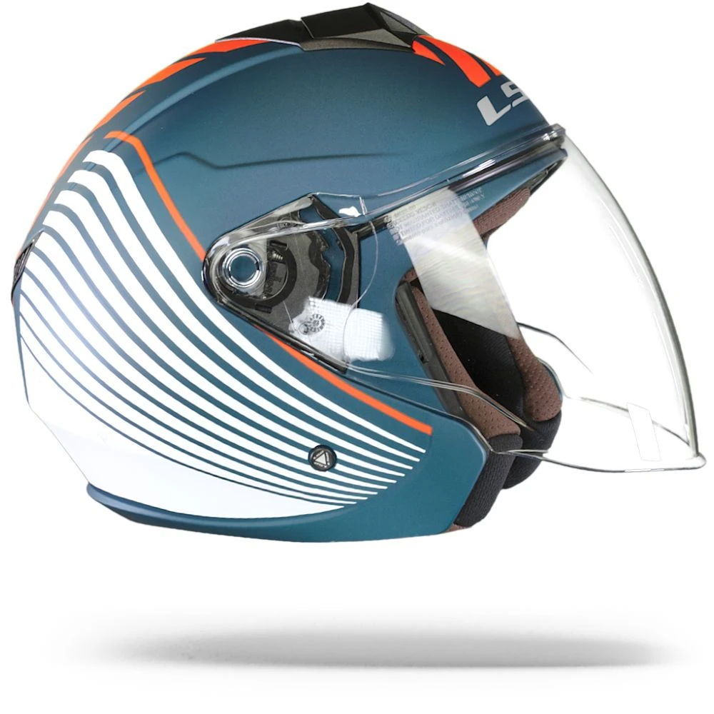 LS2 OF573 Twister II Luna Mat Blauw Wit Jethelm 3 LS2 OF573 Twister II Luna Mat Blauw Wit Jethelm - Afbeelding 3