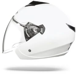 LS2 OF573 Twister II Single Mono Glanzend Wit Jethelm -Motoronderdelen Winkel Ls2 of573 twister II single mono gloss white.11