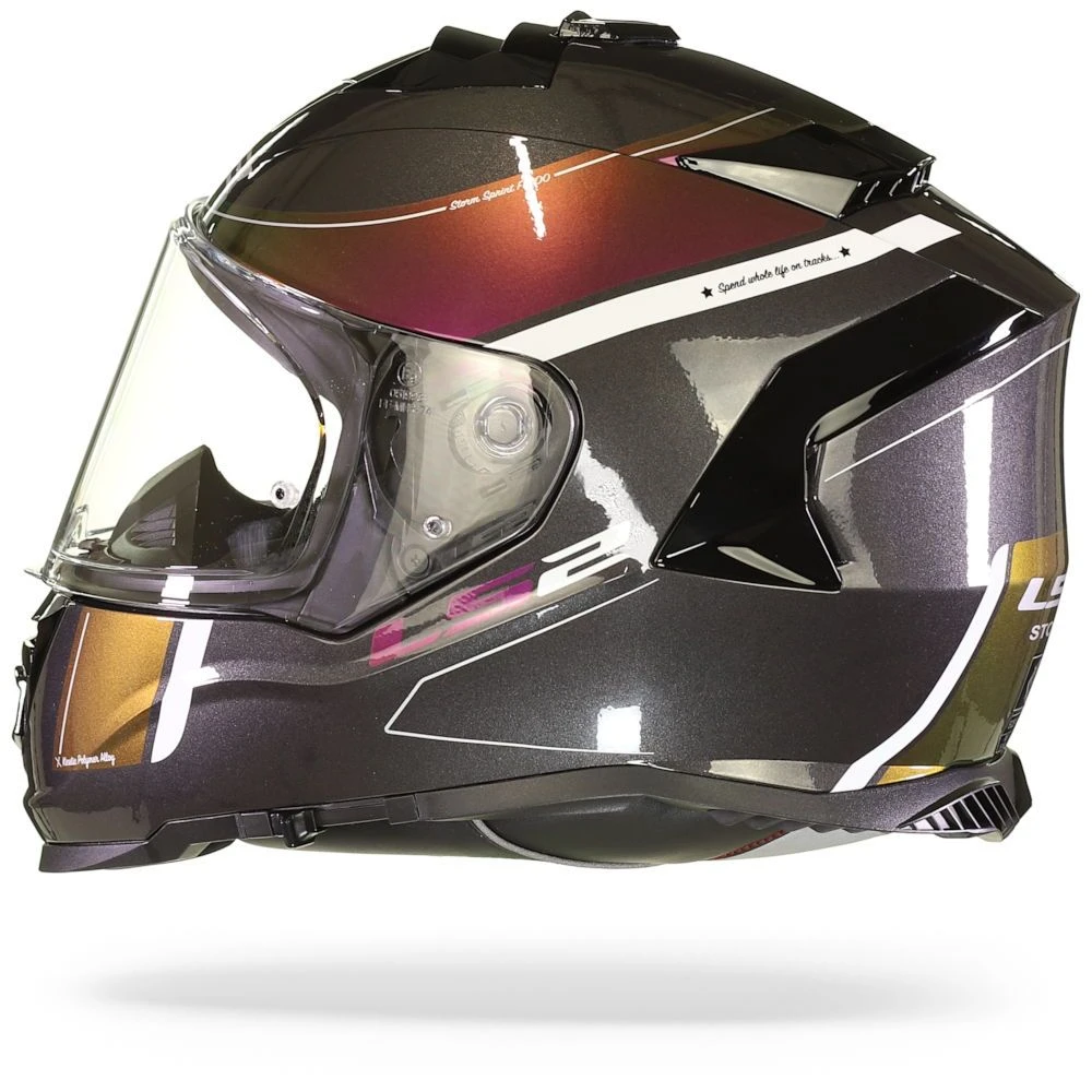 LS2 FF800 Storm Velvet Zwart Rainbow Integraalhelm 6 LS2 FF800 Storm Velvet Zwart Rainbow Integraalhelm - Afbeelding 6
