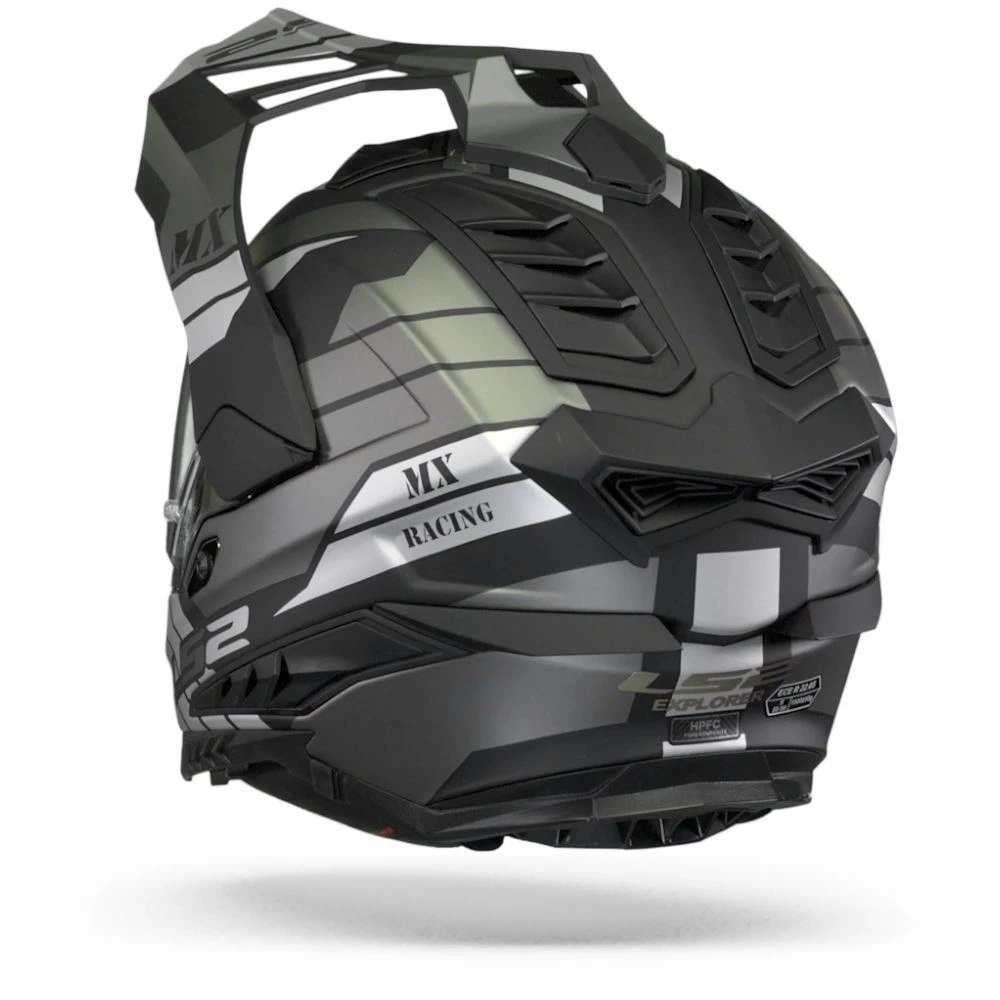 LS2 MX701 Explorer Atlantis Mat Titanium Adventure Helm 5 LS2 MX701 Explorer Atlantis Mat Titanium Adventure Helm - Afbeelding 5