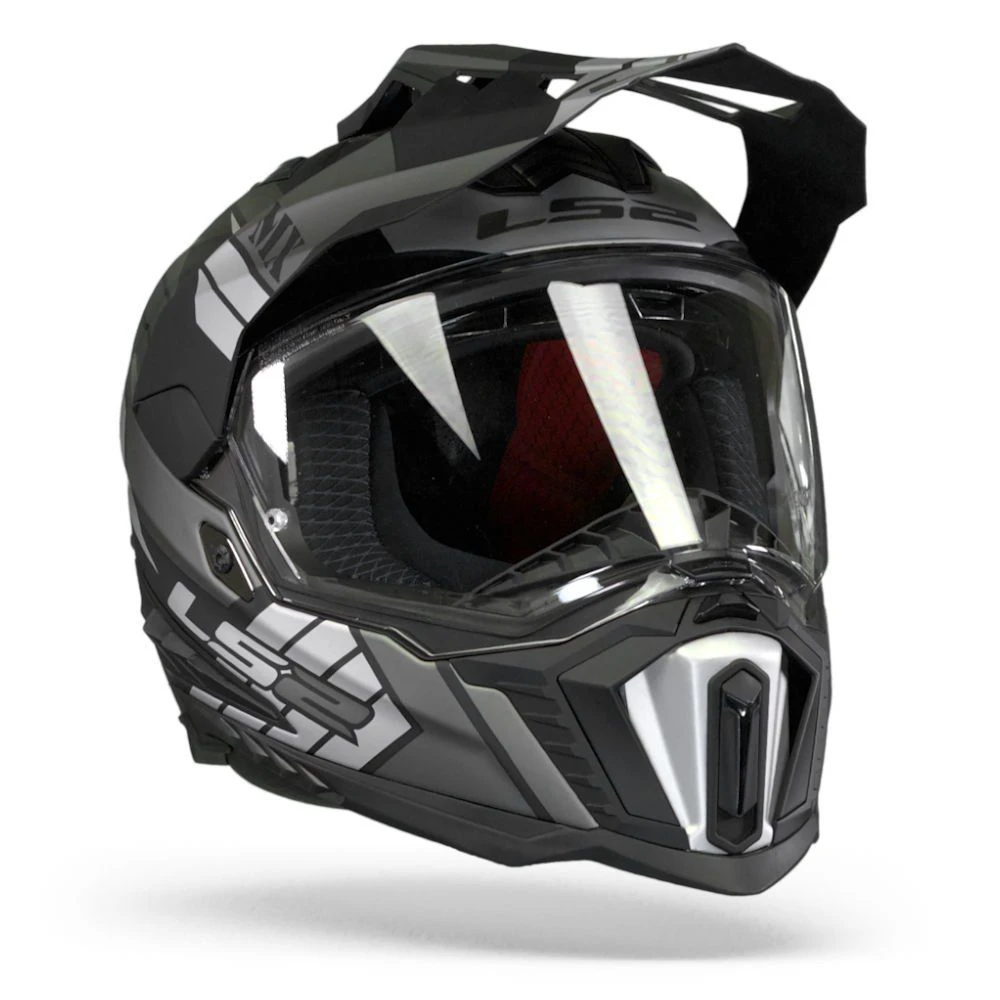 LS2 MX701 Explorer Atlantis Mat Titanium Adventure Helm 6 LS2 MX701 Explorer Atlantis Mat Titanium Adventure Helm - Afbeelding 6