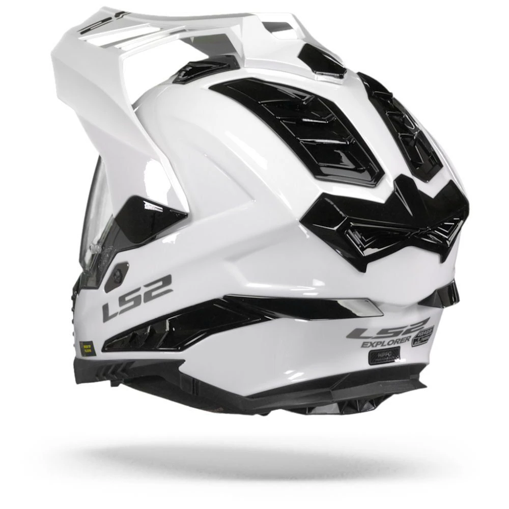 LS2 MX701 Explorer Solid Wit Adventure Helm 6 LS2 MX701 Explorer Solid Wit Adventure Helm - Afbeelding 6