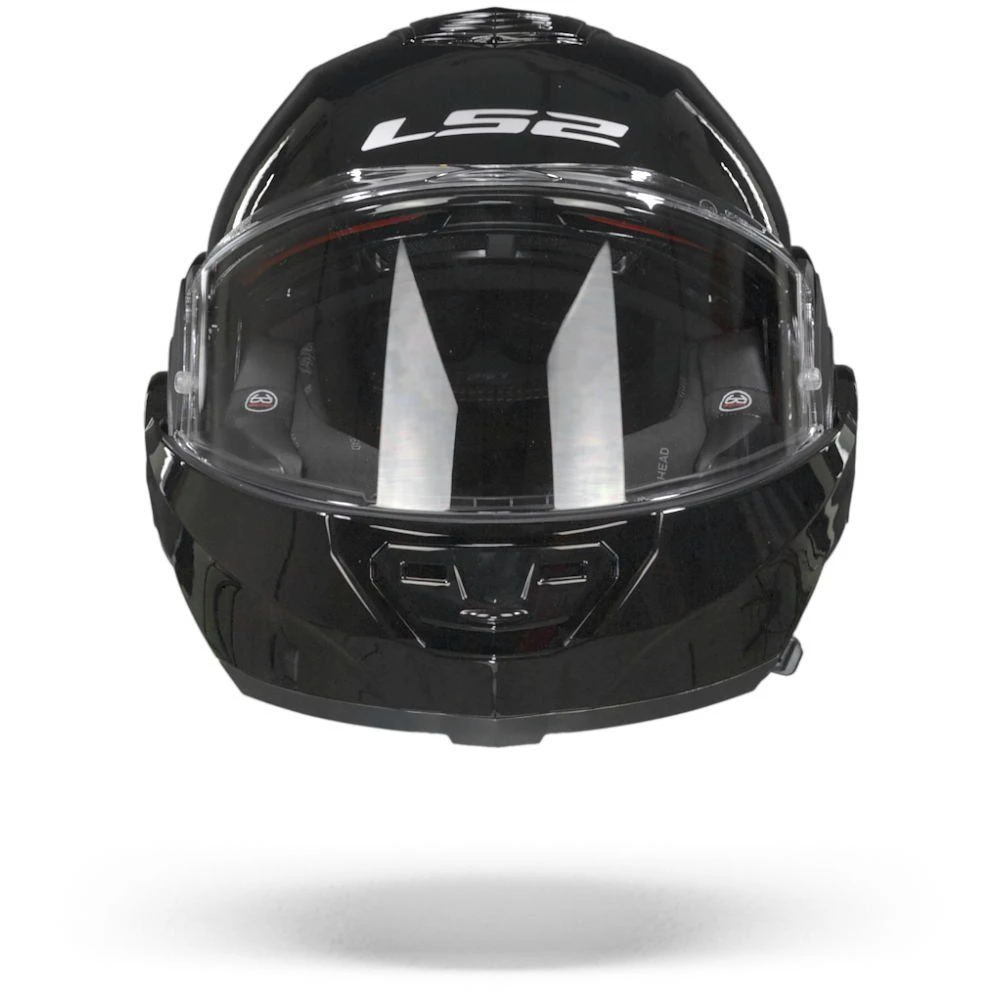 LS2 FF399 Valiant Single Mono Glans Zwart Systeemhelm 2 LS2 FF399 Valiant Single Mono Glans Zwart Systeemhelm - Afbeelding 2