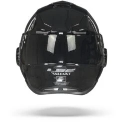 LS2 FF399 Valiant Single Mono Glans Zwart Systeemhelm