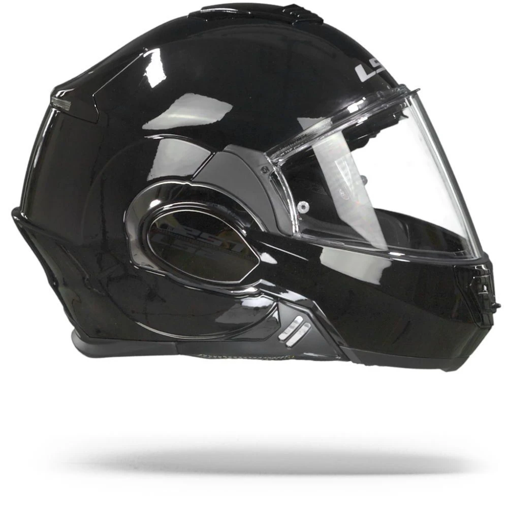 LS2 FF399 Valiant Single Mono Glans Zwart Systeemhelm 4 LS2 FF399 Valiant Single Mono Glans Zwart Systeemhelm - Afbeelding 4