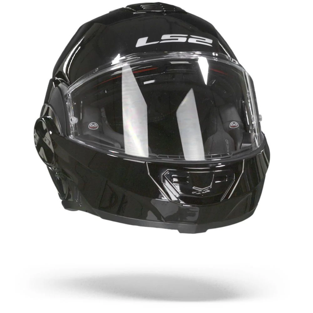 LS2 FF399 Valiant Single Mono Glans Zwart Systeemhelm 3 LS2 FF399 Valiant Single Mono Glans Zwart Systeemhelm - Afbeelding 3