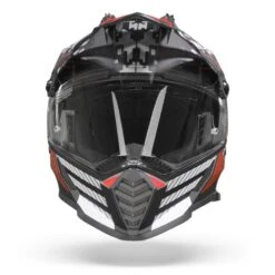 LS2 MX436 Pioneer Evo Saturn Mat Zwart Rood Adventure Helm -Motoronderdelen Winkel Ls2mx436pioneerevosaturnmattblackred.01