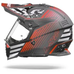 LS2 MX436 Pioneer Evo Saturn Mat Zwart Rood Adventure Helm -Motoronderdelen Winkel Ls2mx436pioneerevosaturnmattblackred.11