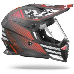 LS2 MX436 Pioneer Evo Saturn Mat Zwart Rood Adventure Helm -Motoronderdelen Winkel Ls2mx436pioneerevosaturnmattblackred.29