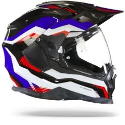 Nexx X.Wed2 Columbus Blauw Rood Zwart Adventure Helm -Motoronderdelen Winkel Nexx x wed 2 columbus blue red black.29