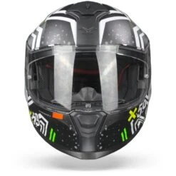 Nexx SX.100 Enigma Zwart Wit Mat Integraalhelm -Motoronderdelen Winkel Nexxsx.100enigmablack whitematt.01