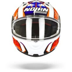 Nolan N60-6 Gemini Replica 50 C. Stoner Metal Wit Integraalhelm -Motoronderdelen Winkel Nolan n60 6 gemini replica 50.01