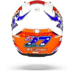 Nolan N60-6 Gemini Replica 50 C. Stoner Metal Wit Integraalhelm -Motoronderdelen Winkel Nolan n60 6 gemini replica 50.19