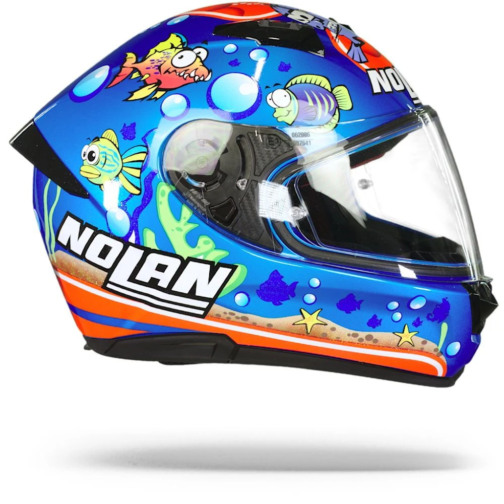 Nolan N60-6 Gemini Replica 51 M. Melandri Aquarium Saphire Blauw Integraalhelm 2 Nolan N60-6 Gemini Replica 51 M. Melandri Aquarium Saphire Blauw Integraalhelm - Afbeelding 2