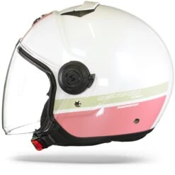 Scorpion EXO-City Strada Wit-Coral-Groen Jethelm -Motoronderdelen Winkel Scorpion Exo City Strada White Coral Green.11