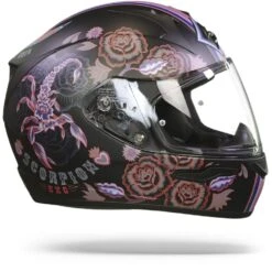Scorpion EXO-390 Chica II Mat Zwart Roze Integraalhelm -Motoronderdelen Winkel Scorpion exo 390 chica II black pink.29