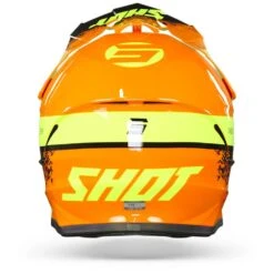 SHOT Furious Kid Roll Oranje Neon Geel Glanzend Crosshelm -Motoronderdelen Winkel Shot furious kid roll orange neon yellow glossy.19