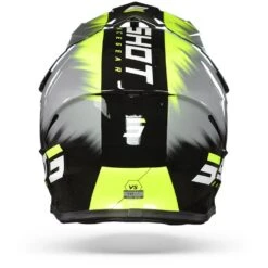 Shot Furious Kid Versus Grijs Neon Geel Crosshelm