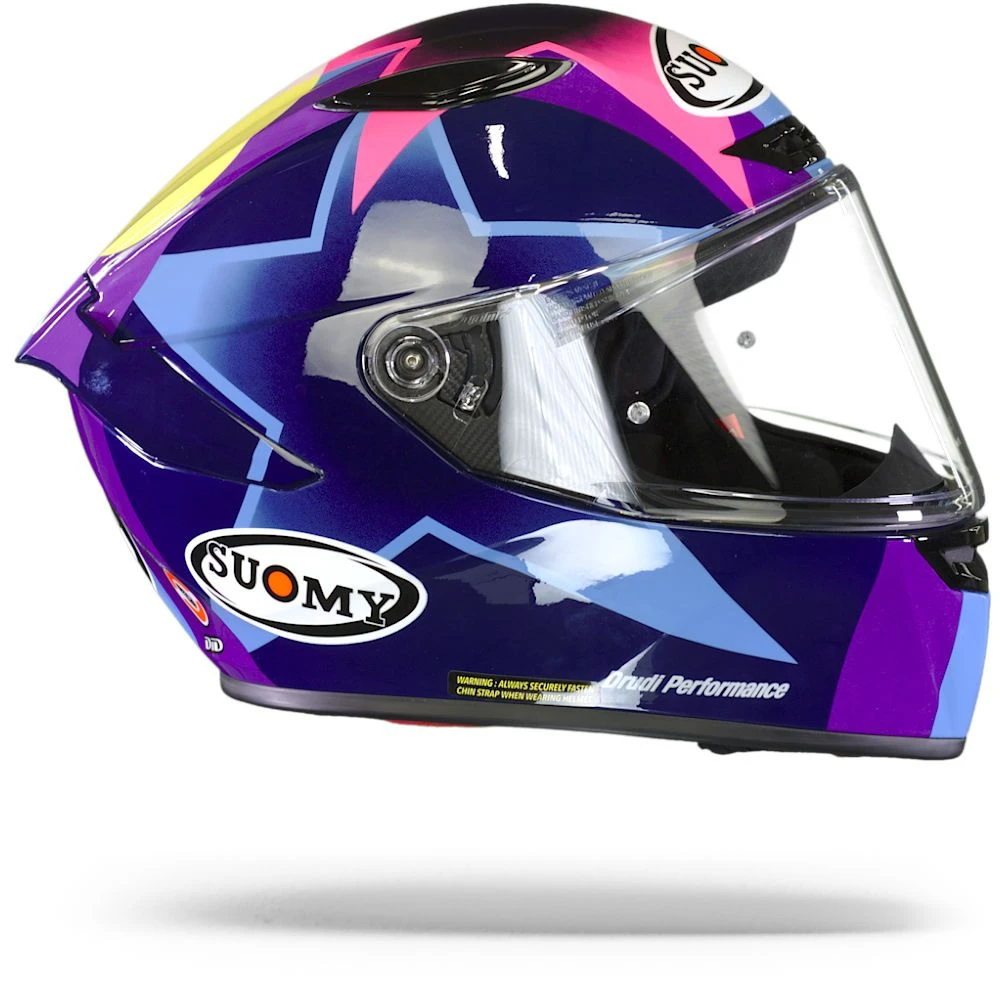 Suomy Track 1 Bastianini Replica Blauw Paars Integraalhelm 1 Suomy Track 1 Bastianini Replica Blauw Paars Integraalhelm