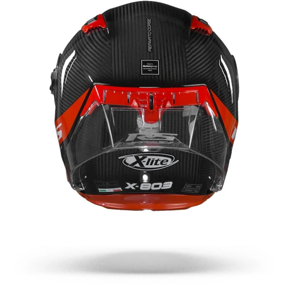 X-Lite X-803 RS Ultra Carbon Hot Lap 13 Carbon Zwart Rood Integraalhelm 4 X-Lite X-803 RS Ultra Carbon Hot Lap 13 Carbon Zwart Rood Integraalhelm - Afbeelding 4