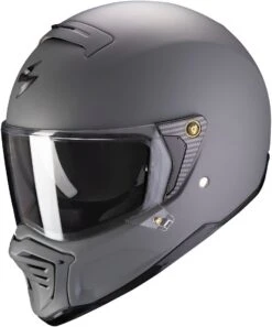 Scorpion EXO-HX1 Solid Mat Cement Grijs Integraalhelm -Motoronderdelen Winkel a scorpionexofighter solid matcemgre getstung