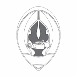 AGV Pista GP R Double Face Crown Pad Zwart Geel