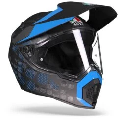 AGV AX9 Antartica Mat Zwart Blauw Adventure Helm -Motoronderdelen Winkel agv ax9 antartica matt black cyan.33 1