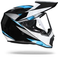 AGV AX9 North Zwart Wit Blauw Adventure Helm -Motoronderdelen Winkel agv ax9 north cyan re.29 1