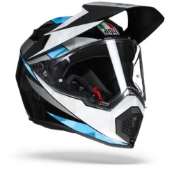 AGV AX9 North Zwart Wit Blauw Adventure Helm -Motoronderdelen Winkel agv ax9 north cyan re.33 1
