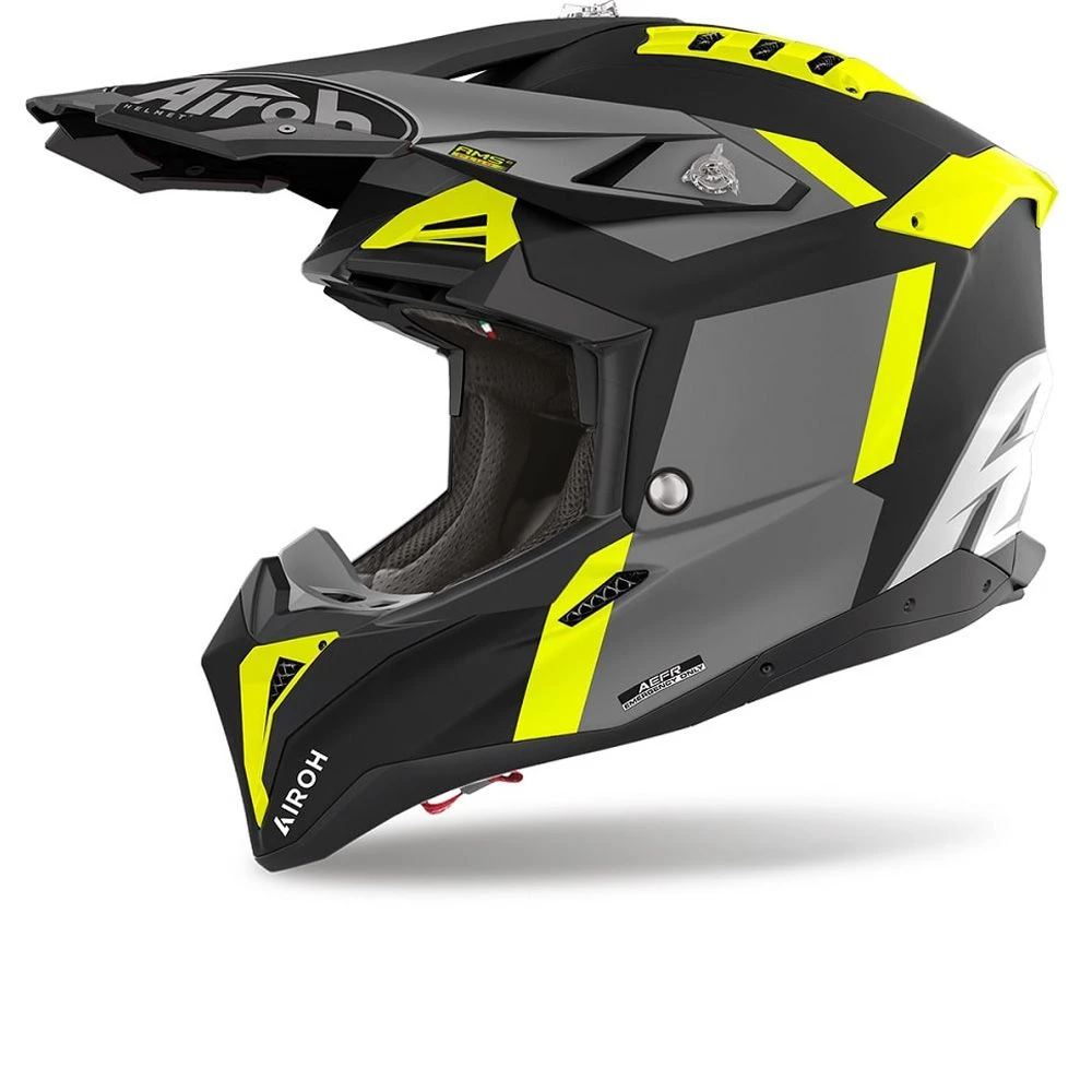 Airoh Aviator 3 Glory Geel Mat Offroad Helm 3 Airoh Aviator 3 Glory Geel Mat Offroad Helm - Afbeelding 3
