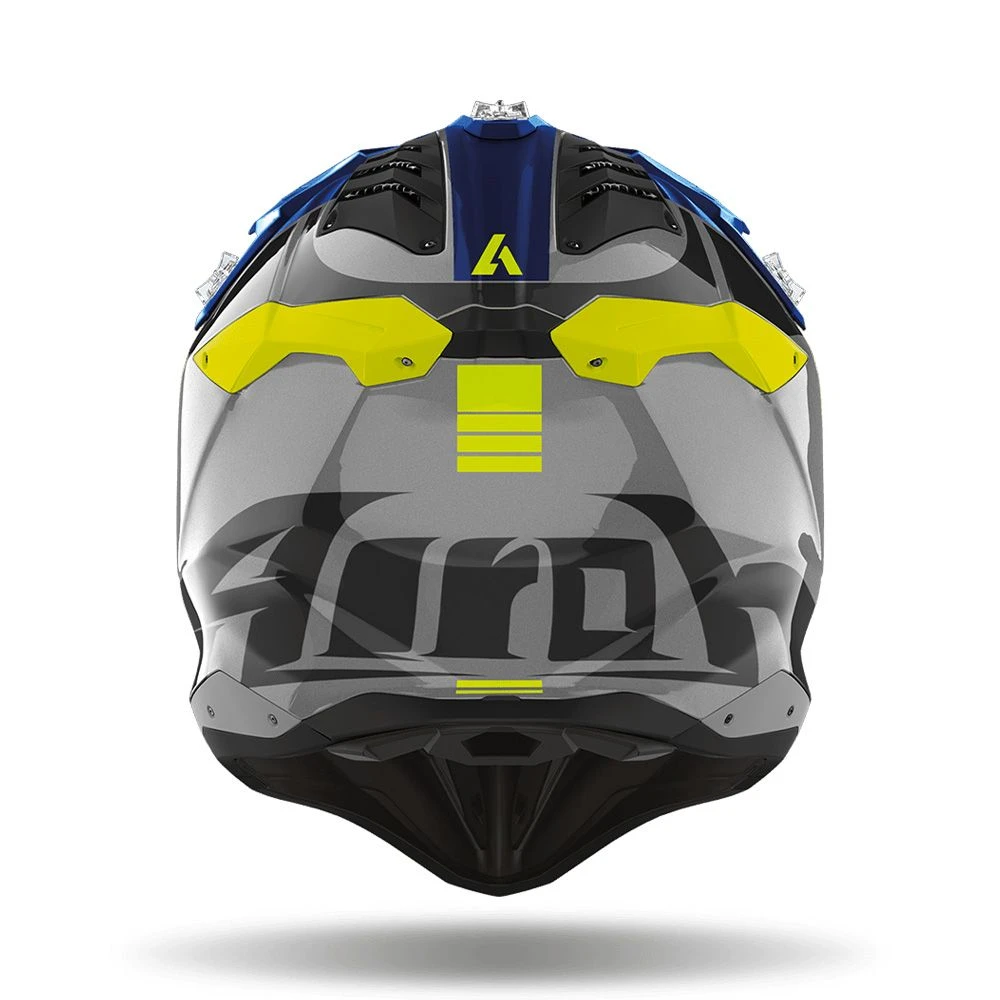 Airoh Aviator 3 Push Blauw Offroad Helm 1 Airoh Aviator 3 Push Blauw Offroad Helm
