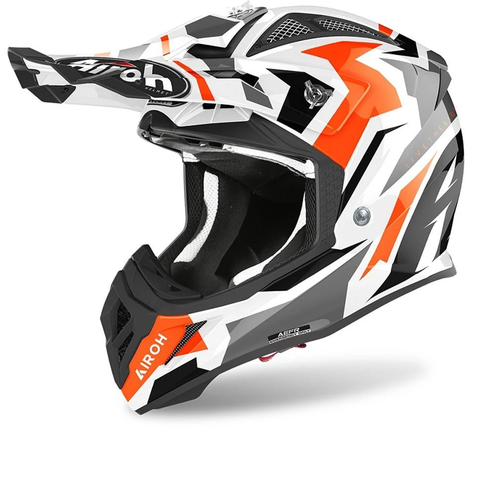 Airoh Aviator Ace Swoop Orange Helmet 1 Airoh Aviator Ace Swoop Orange Helmet
