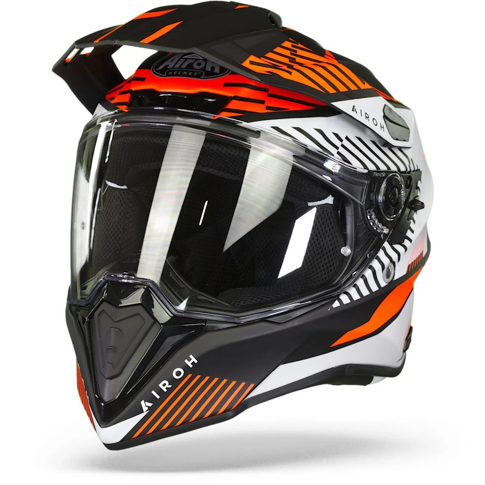 Airoh Commander Boost Mat Oranje Adventure Helm 1 Airoh Commander Boost Mat Oranje Adventure Helm