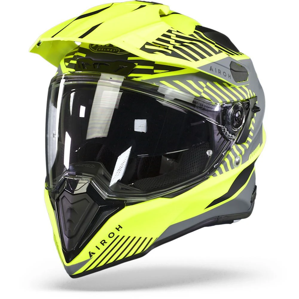 Airoh Commander Boost Mat Geel Adventure Helm 1 Airoh Commander Boost Mat Geel Adventure Helm