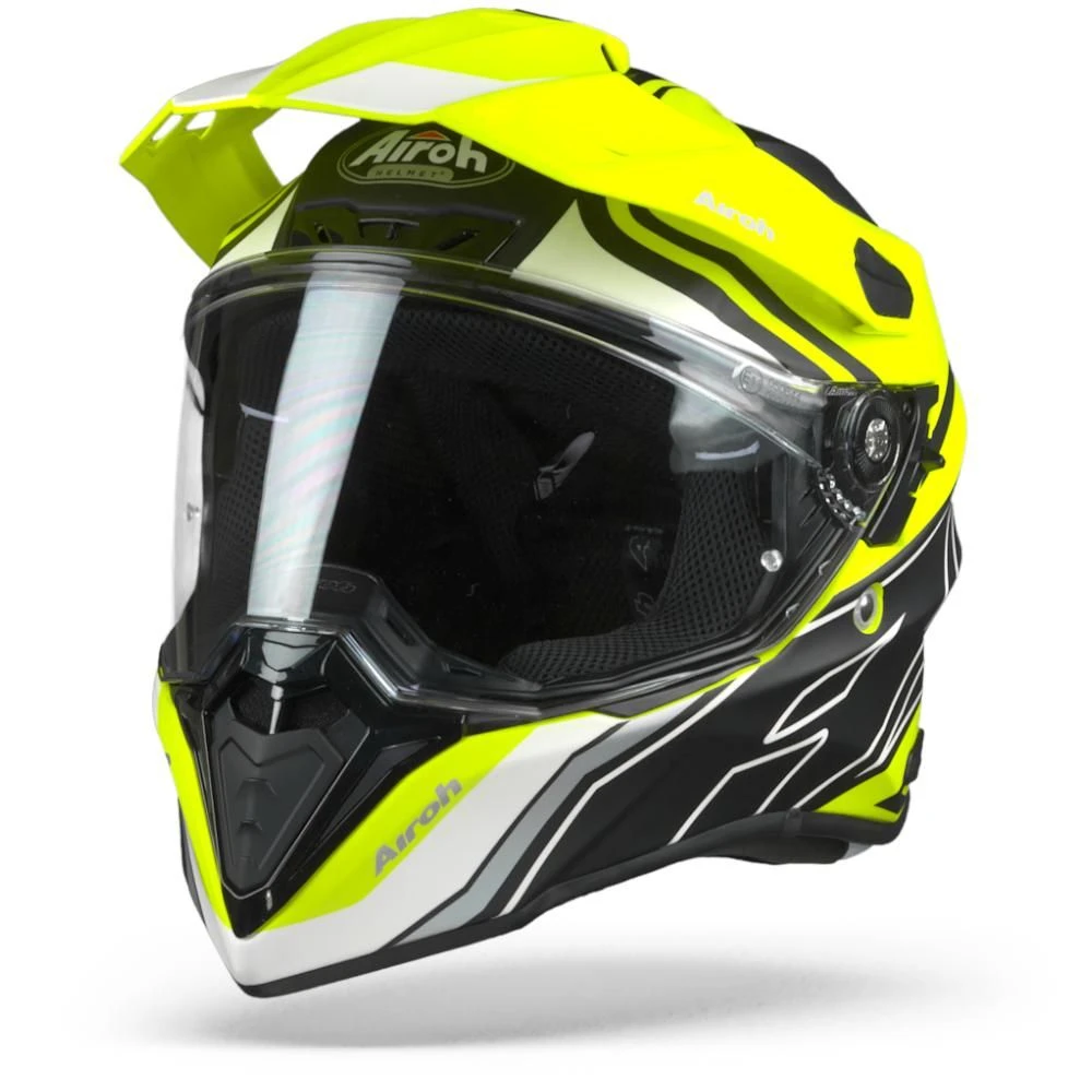 Airoh Commander DUO Geel Mat Adventure Helm 1 Airoh Commander DUO Geel Mat Adventure Helm