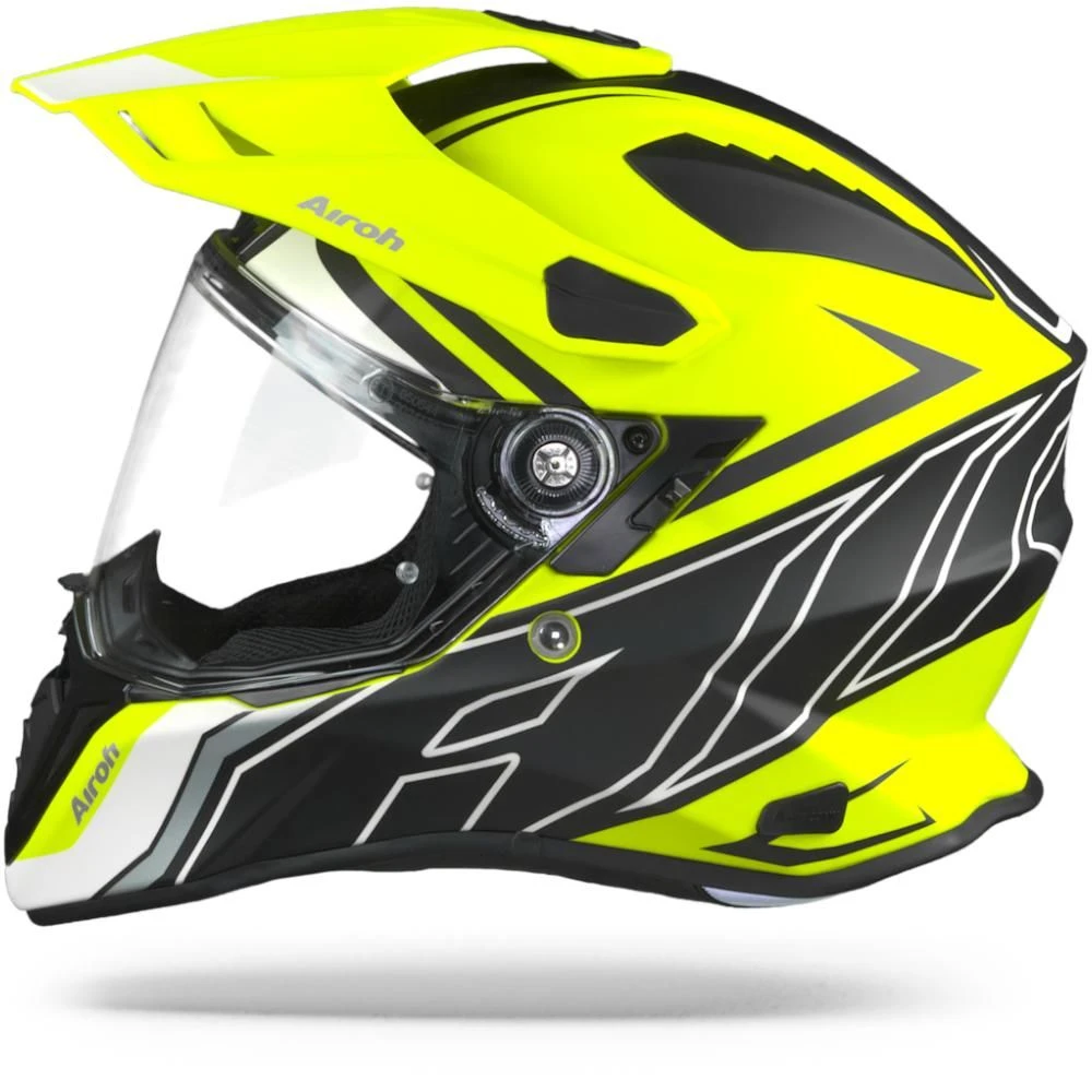 Airoh Commander DUO Geel Mat Adventure Helm 5 Airoh Commander DUO Geel Mat Adventure Helm - Afbeelding 5